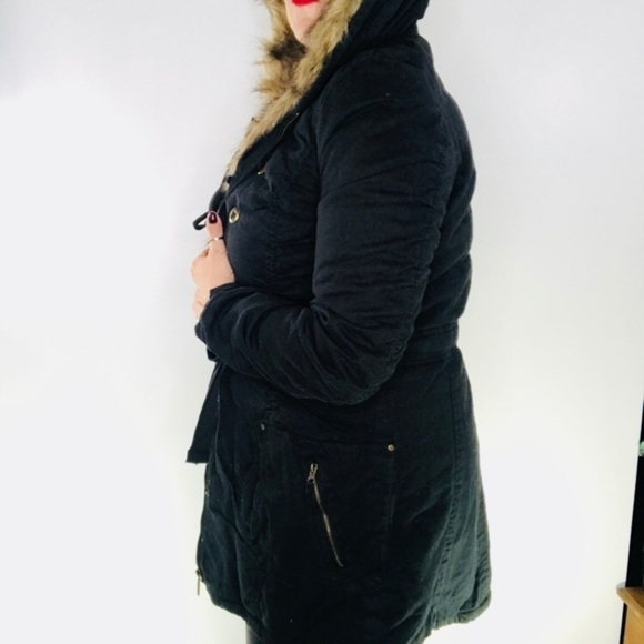 NWOT Navy faux Sherpa lined Jacket - Picture 4 of 5